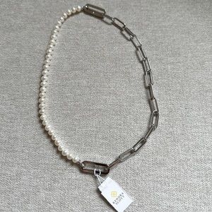 Kendra Scott Pearl & Link Necklace